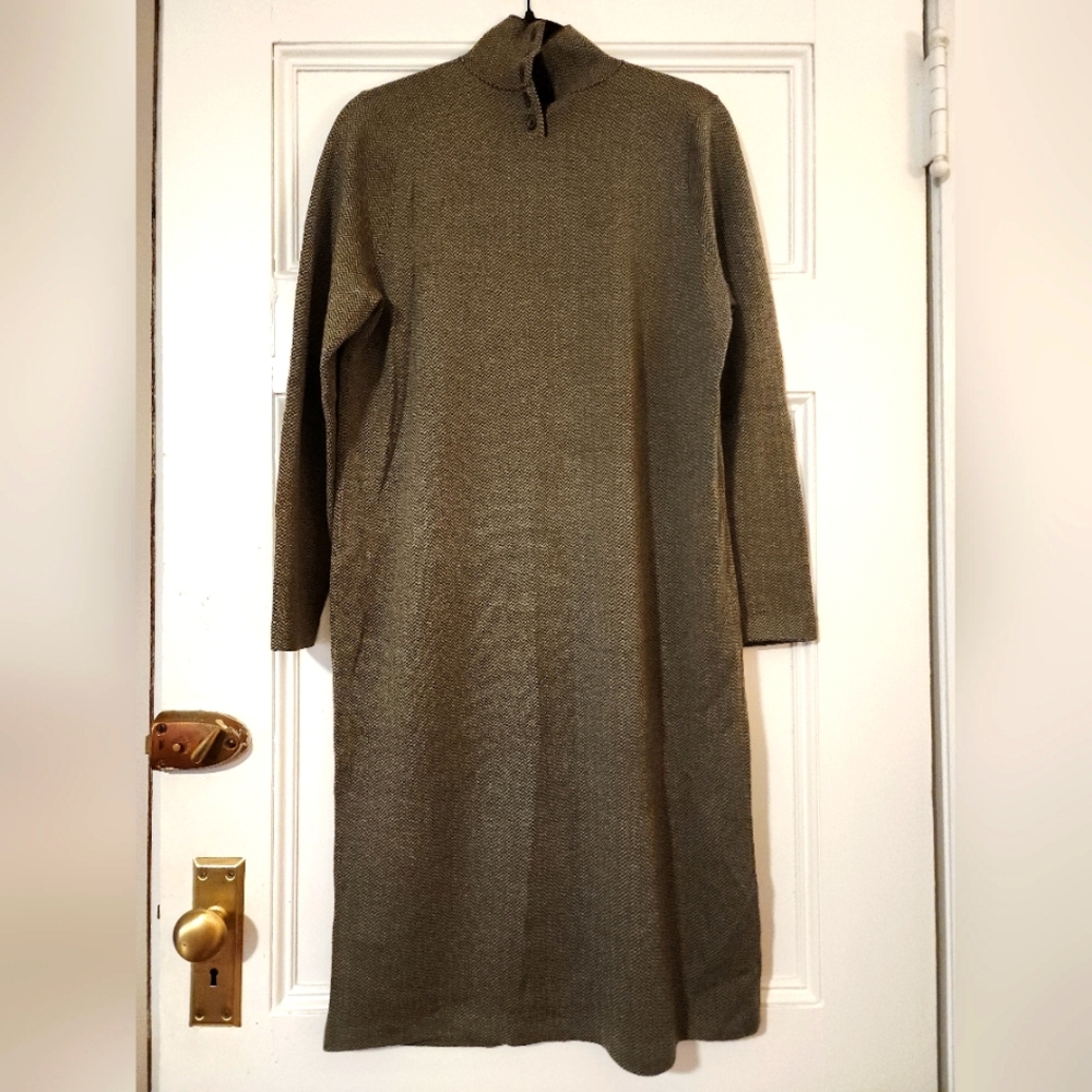 Ralph Lauren Womens Brown tweed Sweater dress